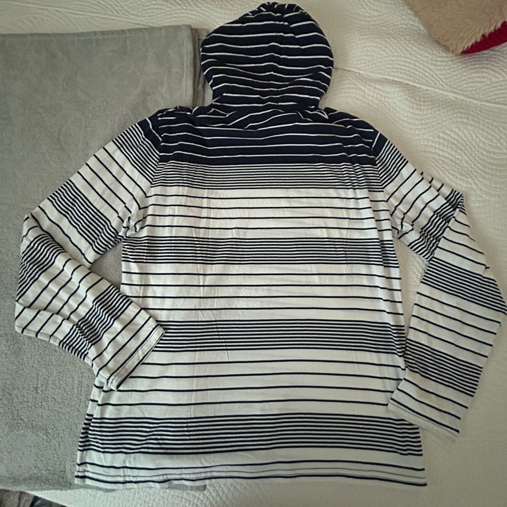 Polo by Ralph Lauren • Striped Cotton Hooded T-Shirt - Picture 9 of 9